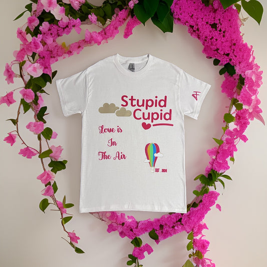 Stupid Cupid White T-Shirt